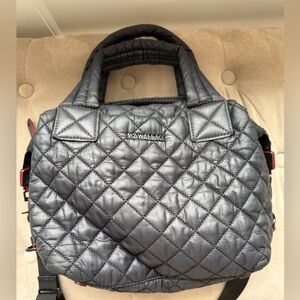 MZ Wallace Black Quilted Satchel